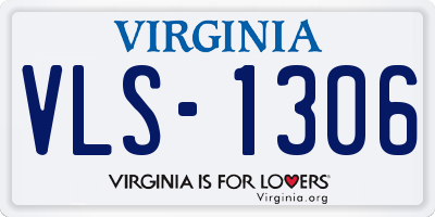 VA license plate VLS1306