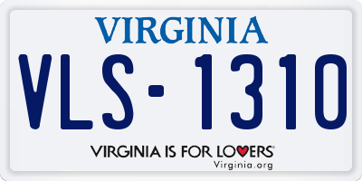 VA license plate VLS1310