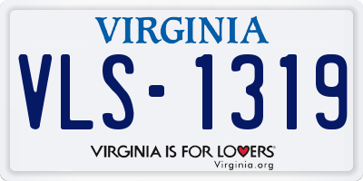 VA license plate VLS1319