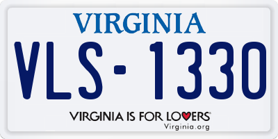 VA license plate VLS1330