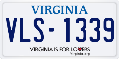 VA license plate VLS1339