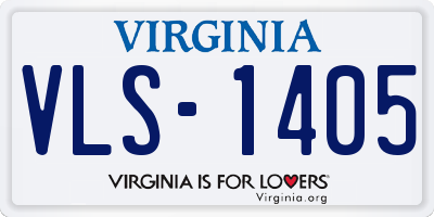 VA license plate VLS1405