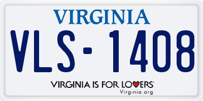 VA license plate VLS1408