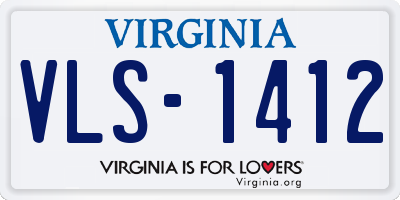 VA license plate VLS1412