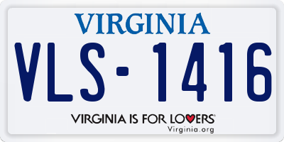 VA license plate VLS1416