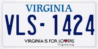 VA license plate VLS1424