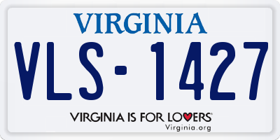 VA license plate VLS1427