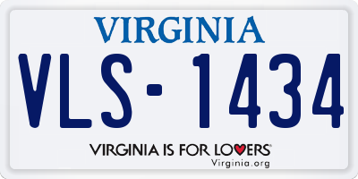 VA license plate VLS1434