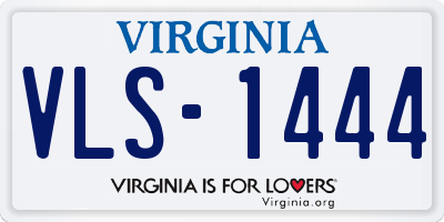 VA license plate VLS1444