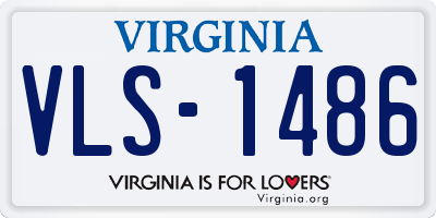 VA license plate VLS1486