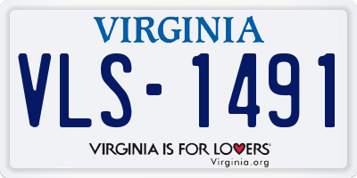 VA license plate VLS1491