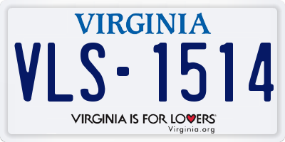 VA license plate VLS1514