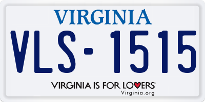 VA license plate VLS1515