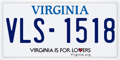 VA license plate VLS1518