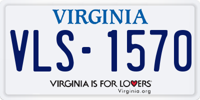 VA license plate VLS1570