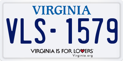 VA license plate VLS1579