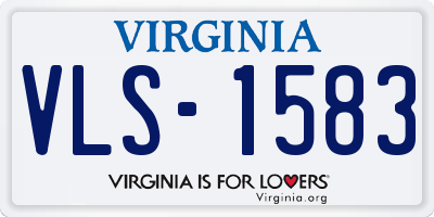 VA license plate VLS1583