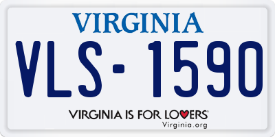 VA license plate VLS1590