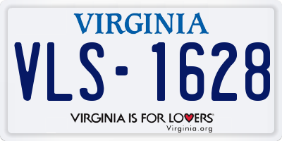 VA license plate VLS1628