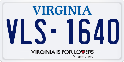 VA license plate VLS1640