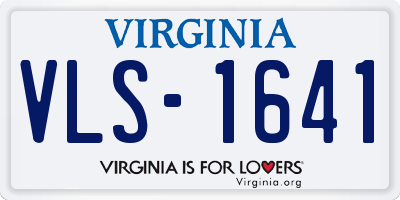 VA license plate VLS1641