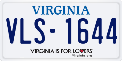 VA license plate VLS1644