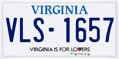 VA license plate VLS1657