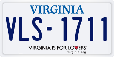 VA license plate VLS1711