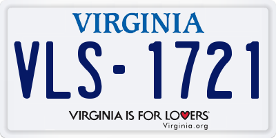 VA license plate VLS1721