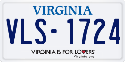 VA license plate VLS1724