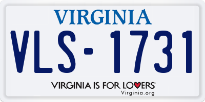 VA license plate VLS1731