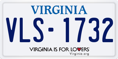 VA license plate VLS1732