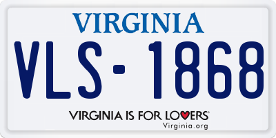 VA license plate VLS1868