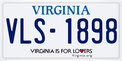 VA license plate VLS1898