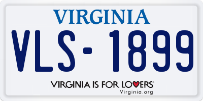 VA license plate VLS1899