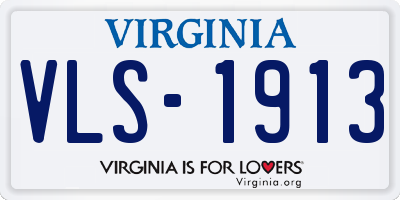 VA license plate VLS1913