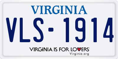 VA license plate VLS1914