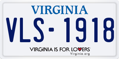 VA license plate VLS1918