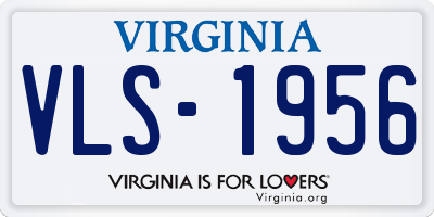 VA license plate VLS1956