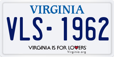 VA license plate VLS1962