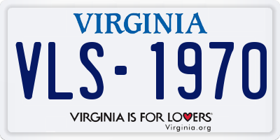 VA license plate VLS1970