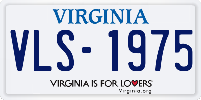 VA license plate VLS1975