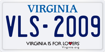 VA license plate VLS2009