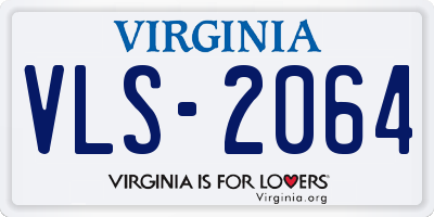 VA license plate VLS2064