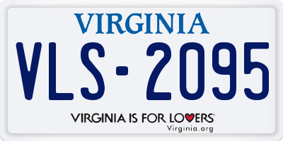 VA license plate VLS2095