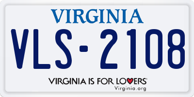 VA license plate VLS2108