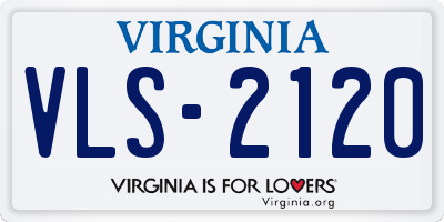 VA license plate VLS2120