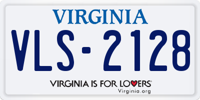 VA license plate VLS2128