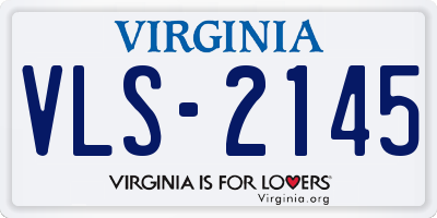 VA license plate VLS2145