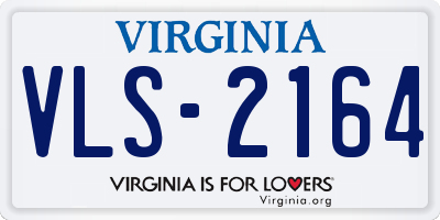 VA license plate VLS2164